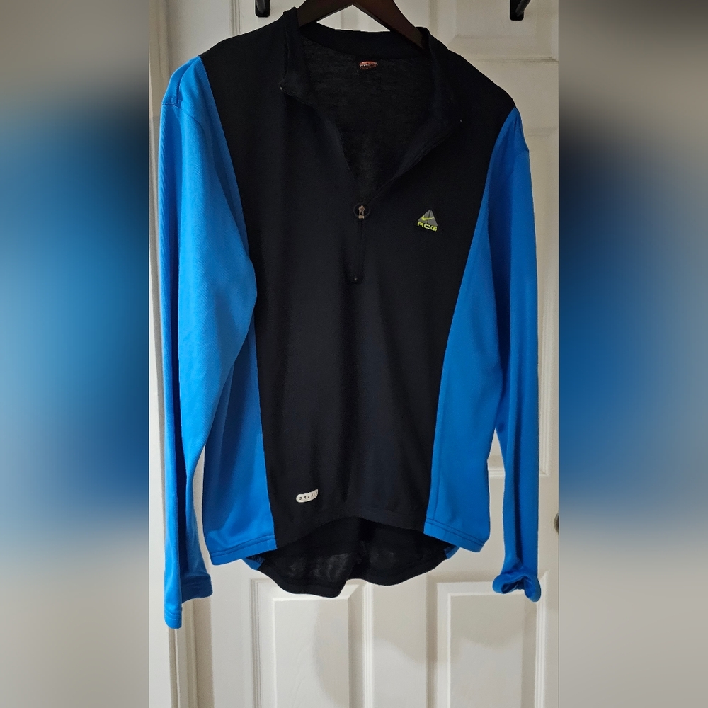 Vintage Nike ACG Long Sleeve 1/4Zip Cycling Pullover, Unisex XL